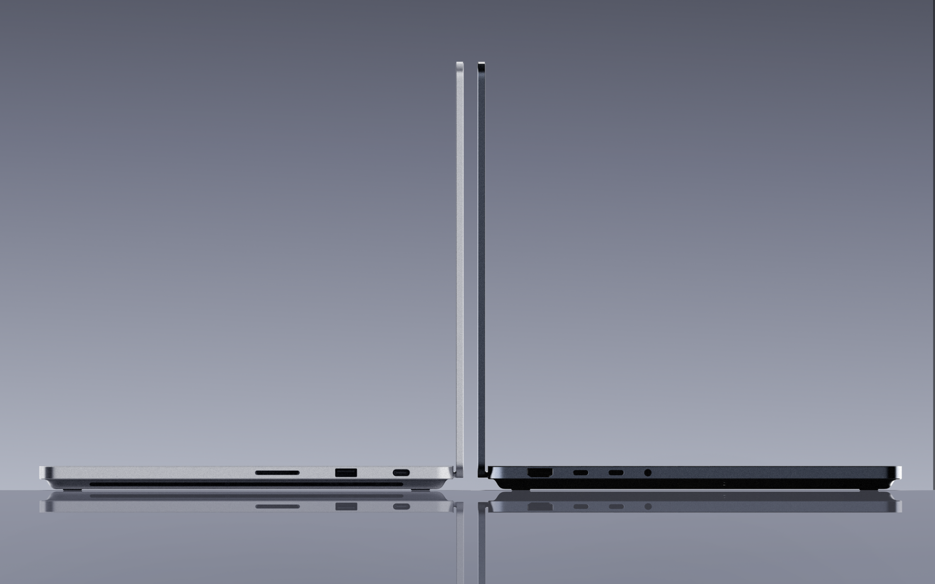「Surface Laptop Ultra」の筐体イメージ。従来の「Surface Laptop」と同じくらい薄い