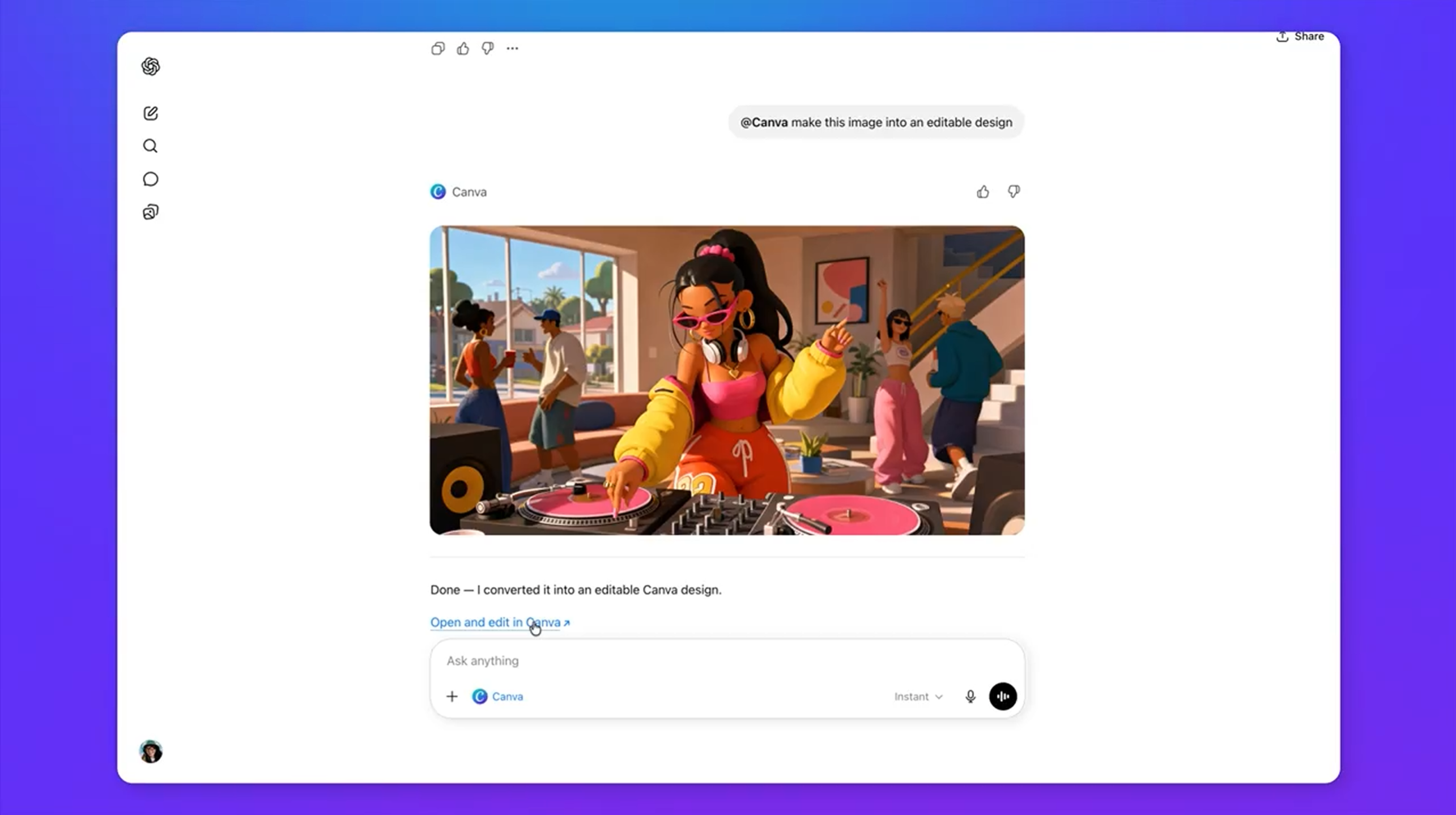 「Canva」のマジックレイヤーが「ChatGPT」に対応