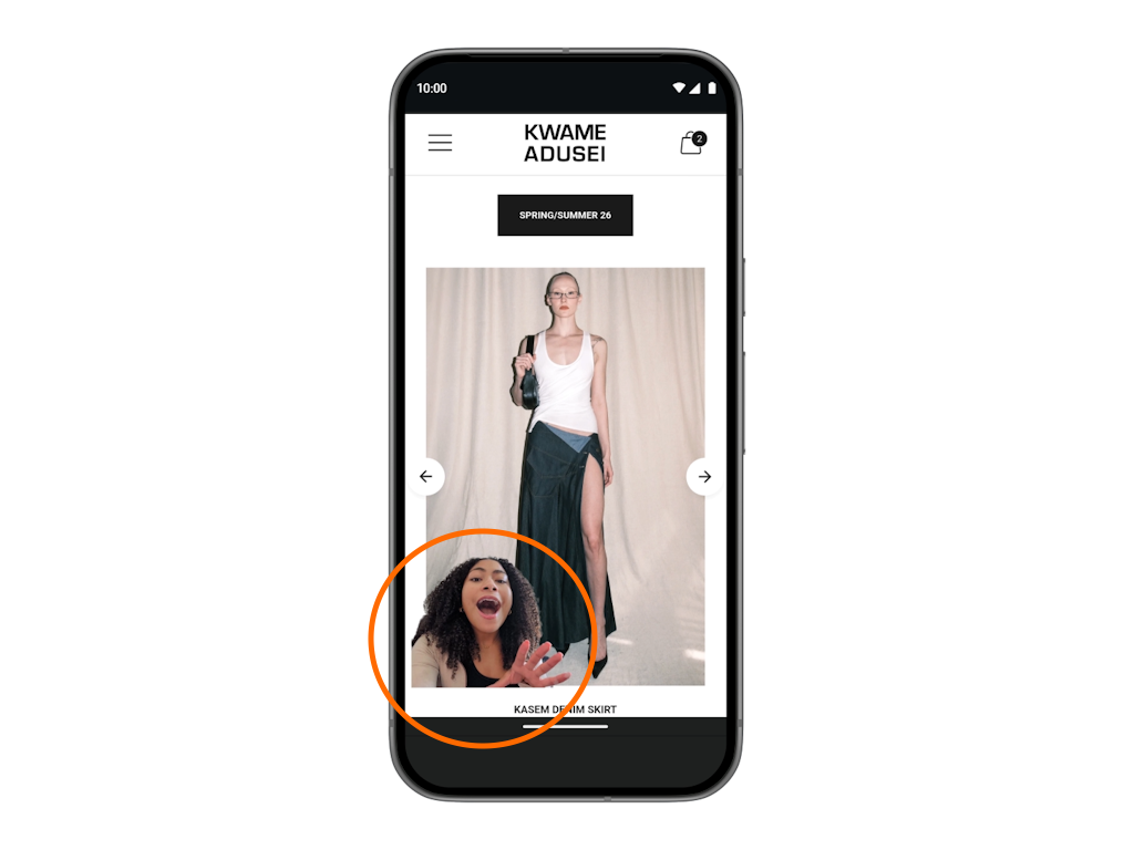 デバイスのインカメラで自分を録画しながら、同時にスマートフォンの画面をキャプチャー