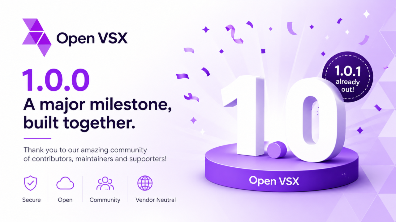「Open VSX」がバージョンv1.0.0に到達（アナウンスより引用）