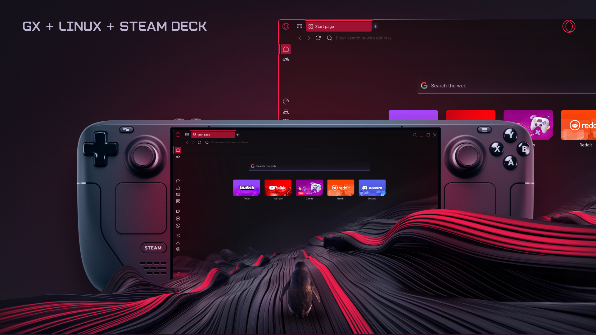 「Steam Deck」でも「Opera GX」が利用可能に