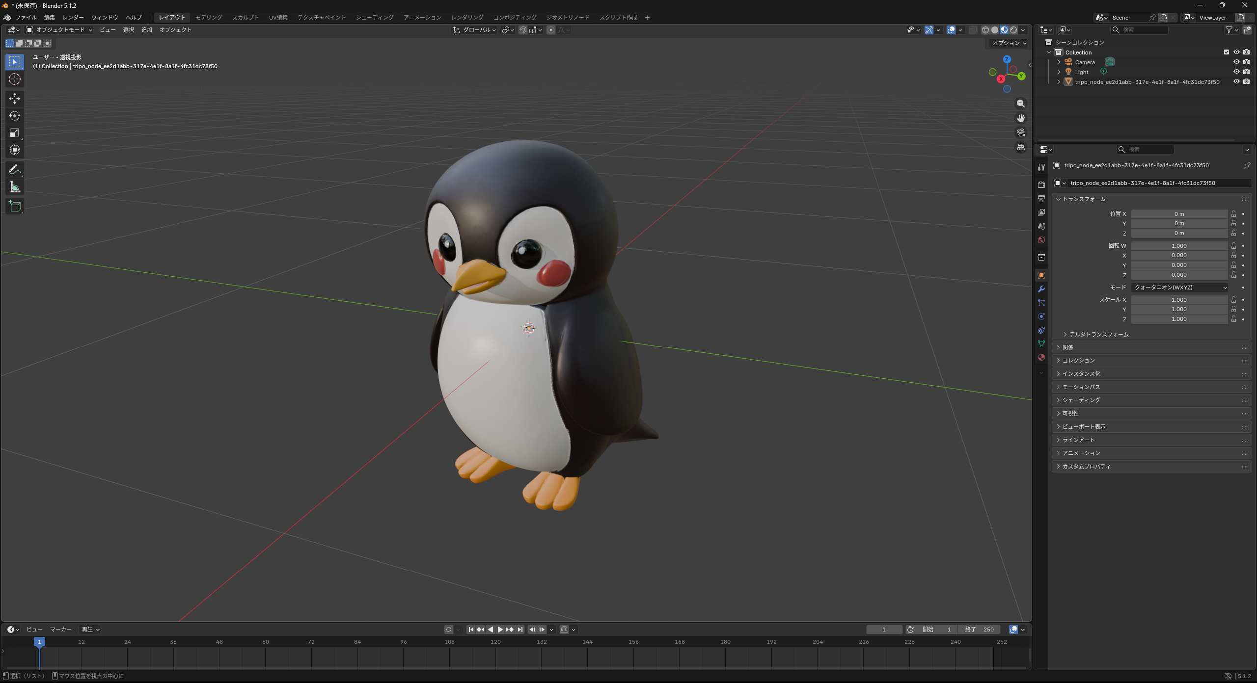 3Dモデルを「Blender」で読み込めば、3Dモデルの手直しもできる