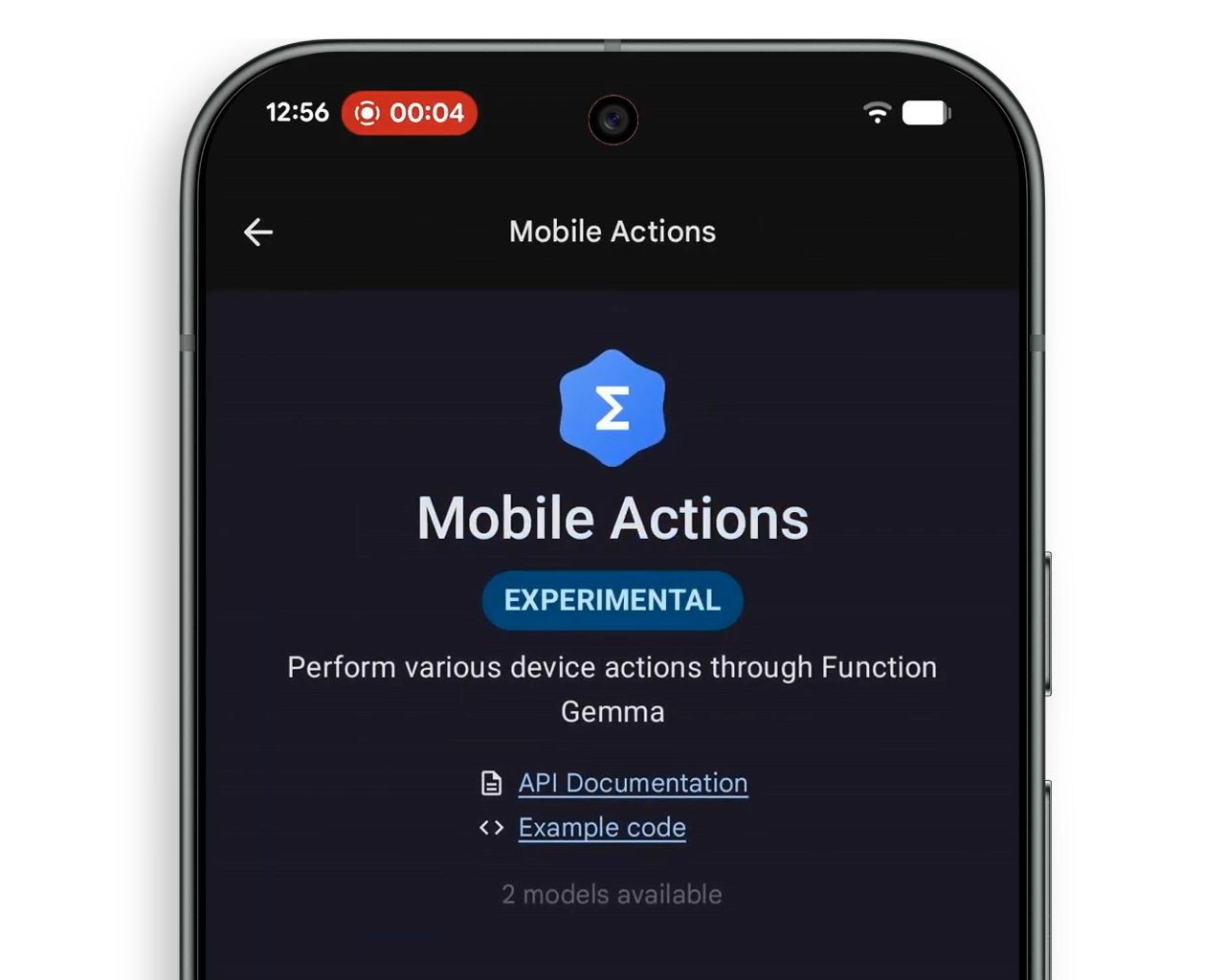 TPU上でネイティブ動作する「FunctionGemma」を用い、スマートフォンのコア機能を操作できる「Mobile Actions」