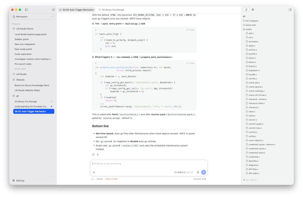 コーディングもできる「LM Studio Bionic」