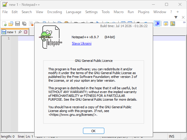 「Notepad++」v8.9.7