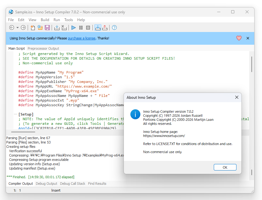 「Inno Setup」v7.0.2