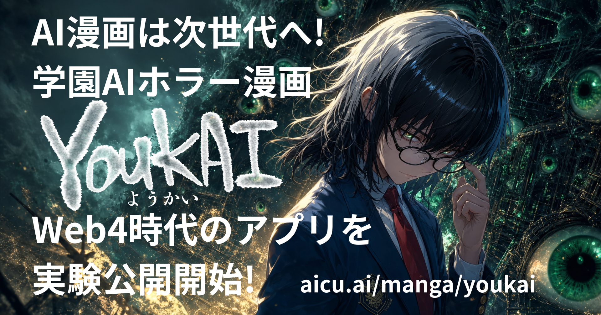 AICU、AI漫画『YOUKAI』の次世代Webプラットフォームを公開し出版IPの統合管理を実証