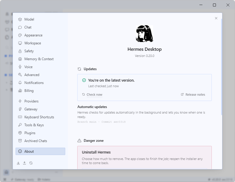 「Hermes Agent」v0.20.0