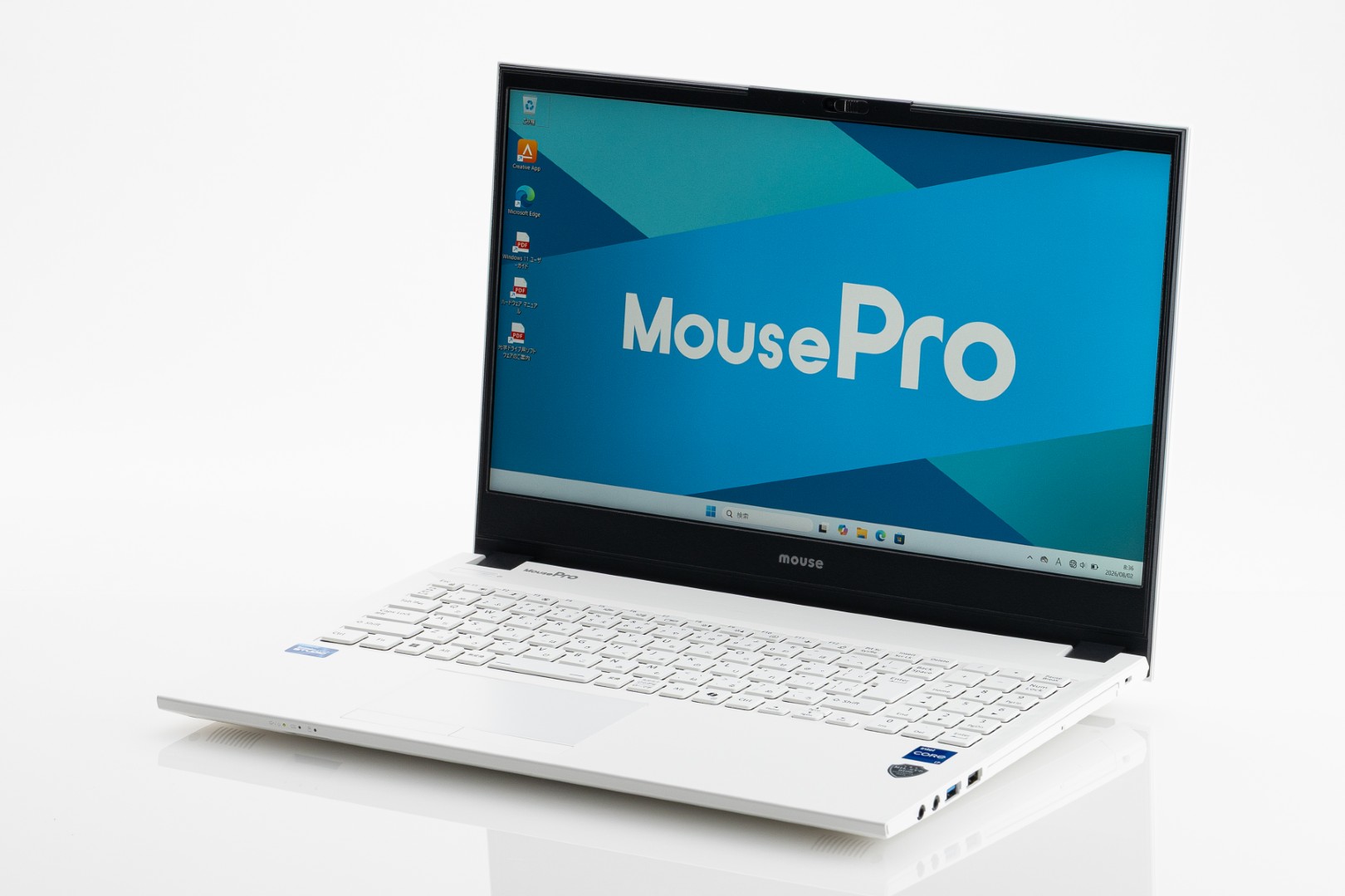 「MIL-STD-810G」に準拠し、高い堅牢性を持つ「<a href="https://www.mouse-jp.co.jp/store/g/gmpro-l5i7u01wtacaw101dec/?utm_source=mdmr&utm_medium=content-text&utm_campaign=2608_mdnmr&utm_content=pr" class="strong nb" target="_blank">MousePro L5-I7U01WT-A</a>」。交換式バッテリーも採用。今時珍しい、光学式ドライブ内蔵製品でもある。