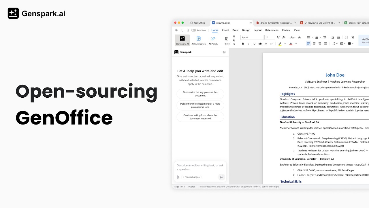 AI内蔵・無料・広告なしのオープンソースオフィス統合環境「GenOffice」