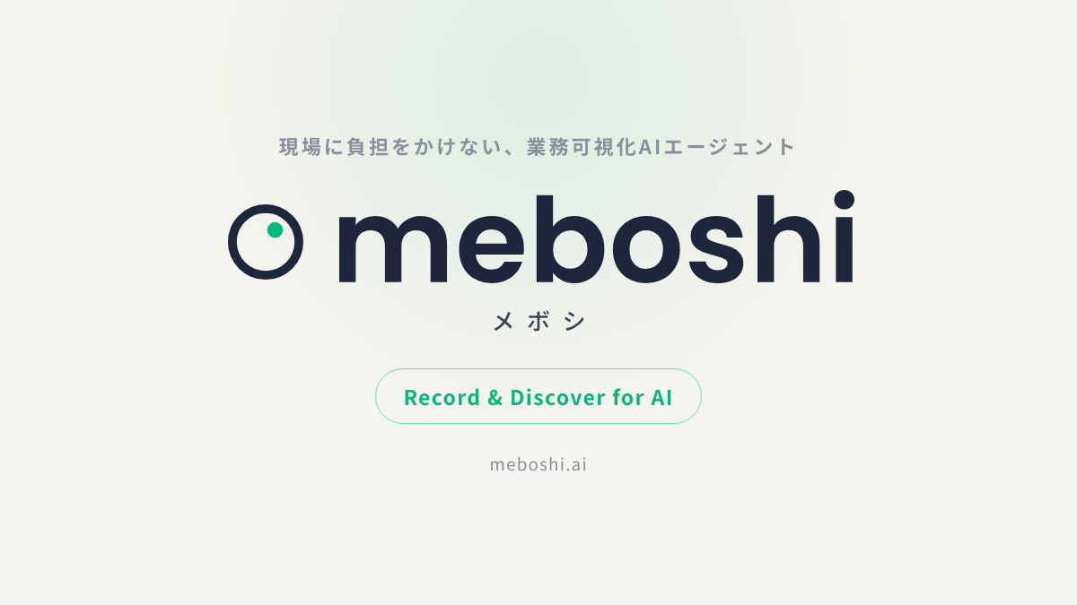 Renewer、業務を録画してAIがAIで自動化すべき業務を特定できる「メボシ」を提供開始
