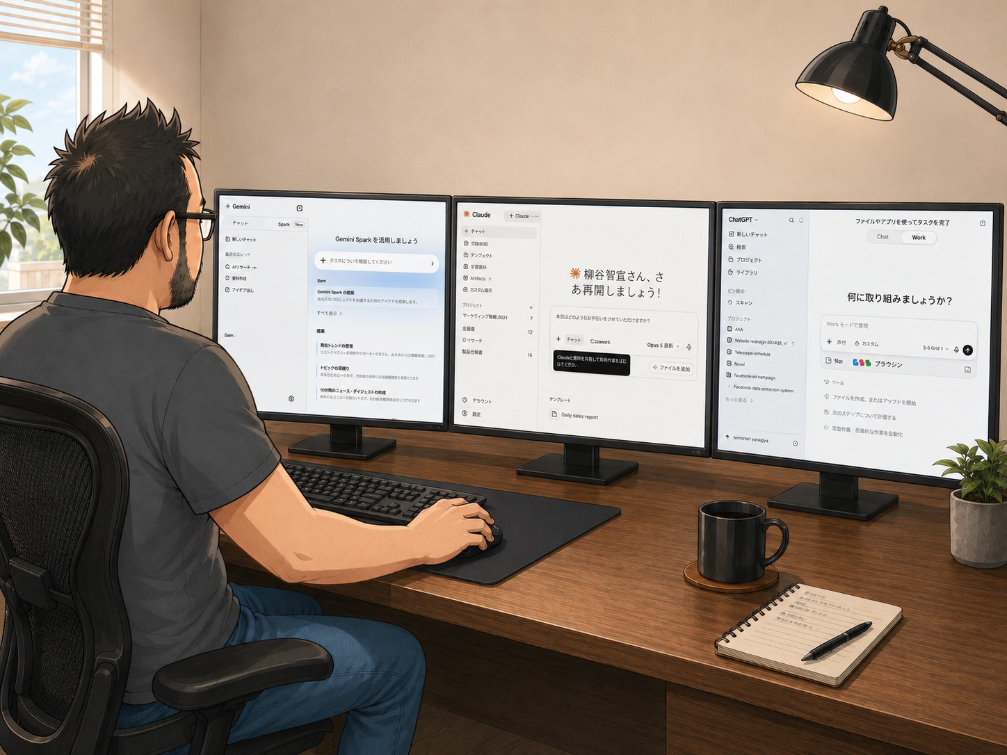 Claude Cowork、ChatGPT Work、Gemini Spark……2026年は一般ユーザー向けの業務AIエージェントが相次いで登場した