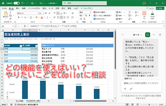 「やりたいこと」に合う方法をCopilotに相談してみよう
