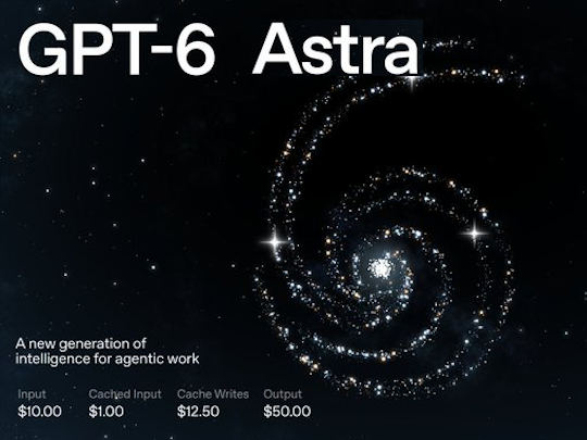 OpenAI、「GPT-6 Astra」を発表