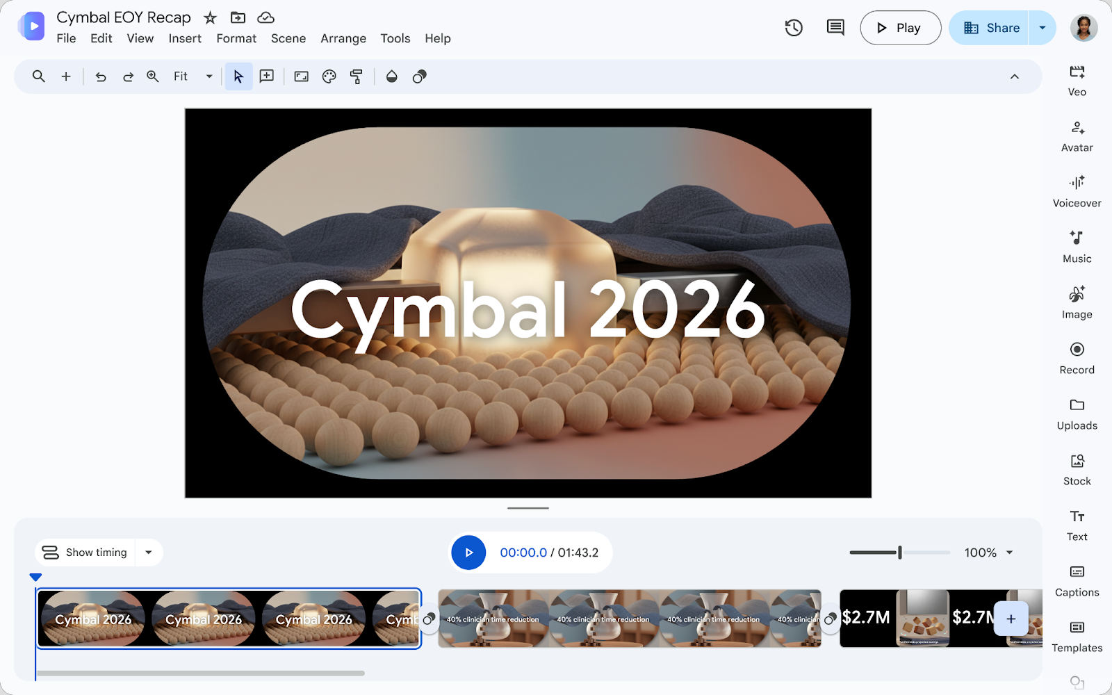 独自のビジュアルを加えて動画化（出典：Google）