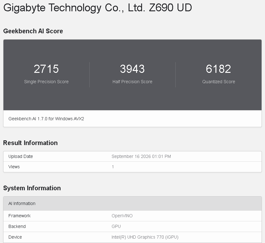 「Core i5-13600K」の内蔵GPUでの結果