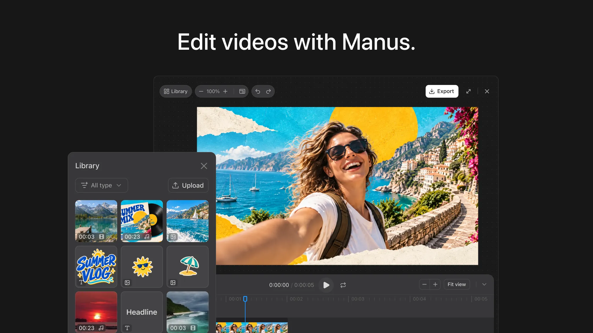 ［Video Editor］