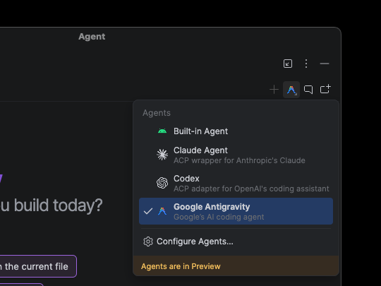 「Android Studio」で好みのAIエージェントを利用できる「BYOA」
