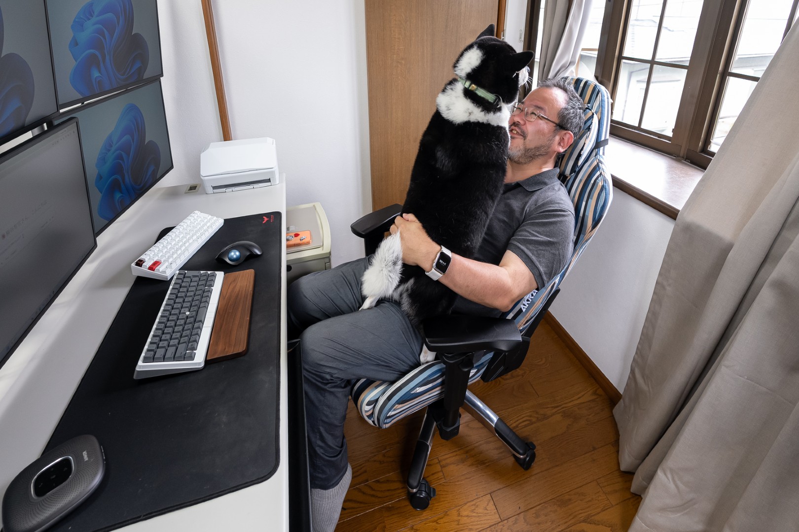 犬が飛び乗ってきて総重量100kgオーバーでもびくともしないタフさが頼もしい。