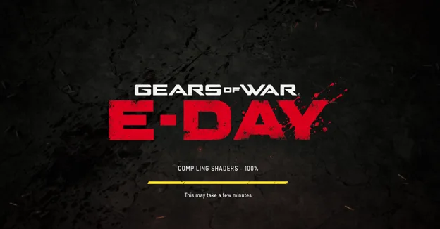 通常の「Gears of War: E-Day」起動画面