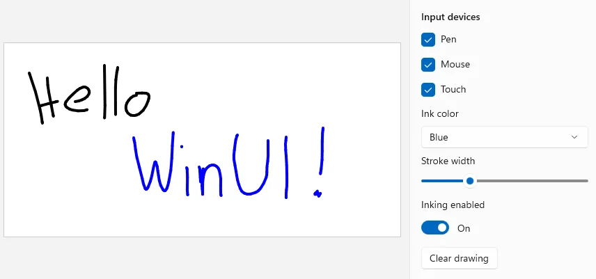 InkCanvas/InkToolbar