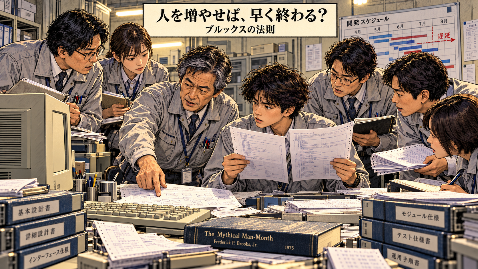 人を増やせば、早く終わる……とは限らない