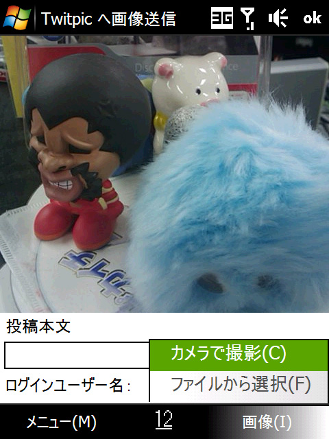 画像共有サービス“TwitPic”への投稿