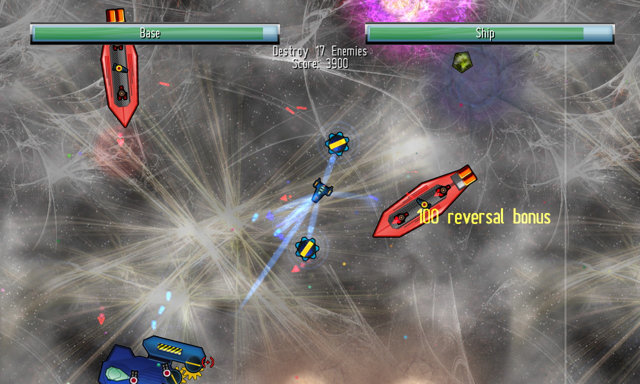 牽引ビームは敵の攻撃を消せるので防御にも役立つ