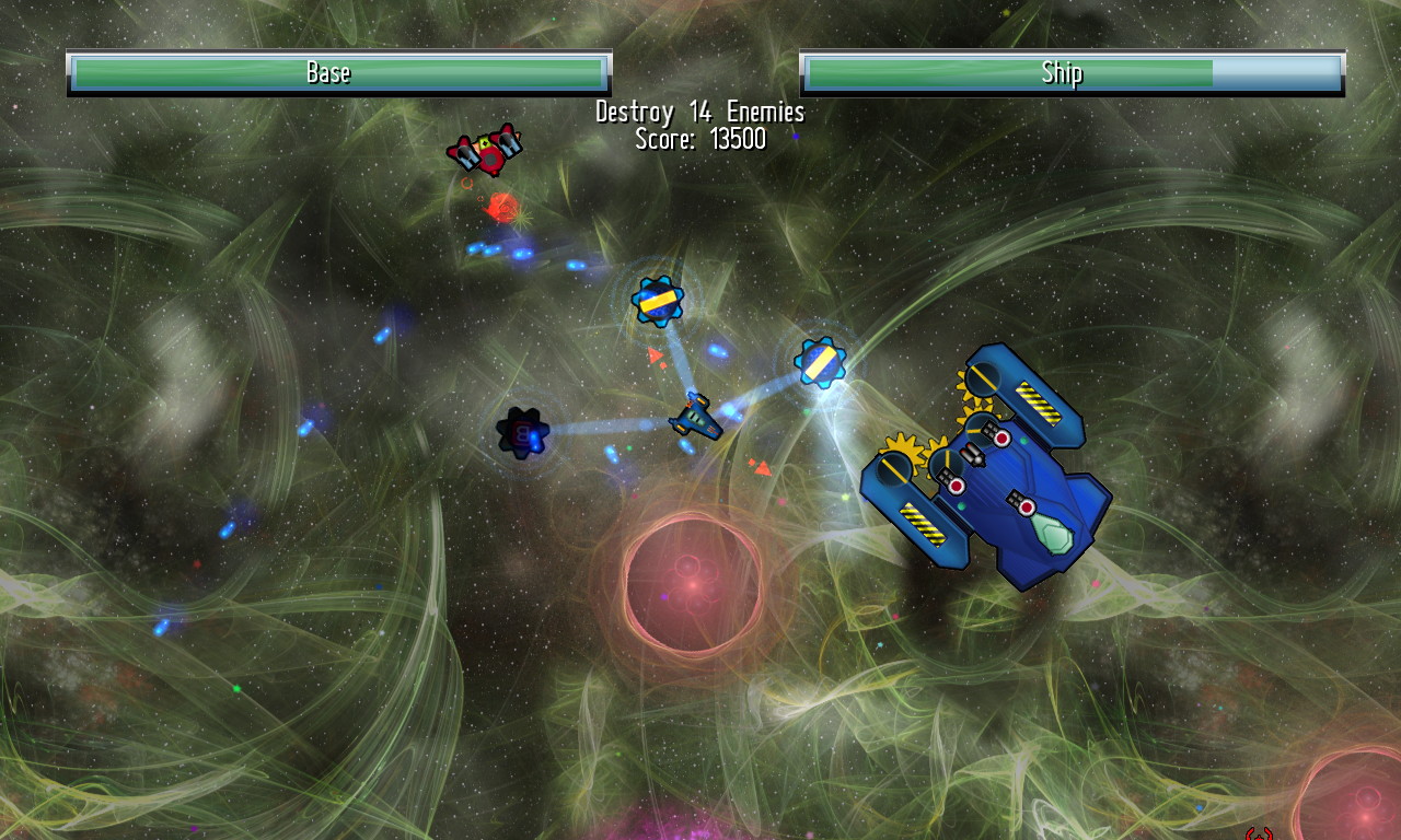 アイテムの“B”は小さいgビームで敵を攻撃してくれる