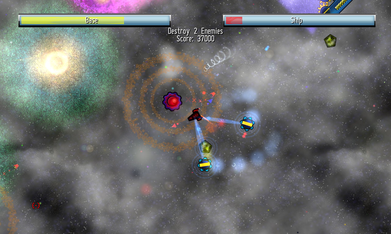 強力な重力により近づきにくい敵など、多彩な敵も見どころ