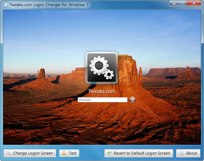 「Tweaks.com Logon Changer for Windows 7」