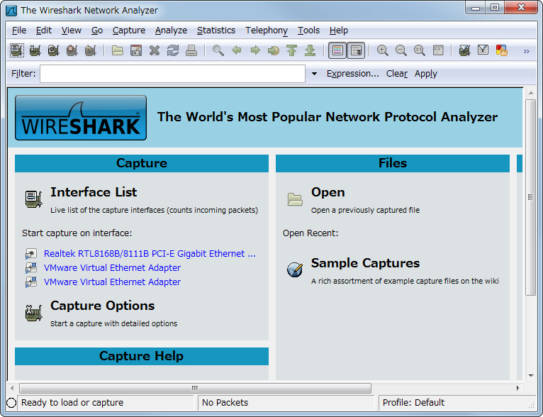 「Wireshark」v1.2.3
