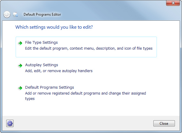 「Default Programs Editor」v2.4