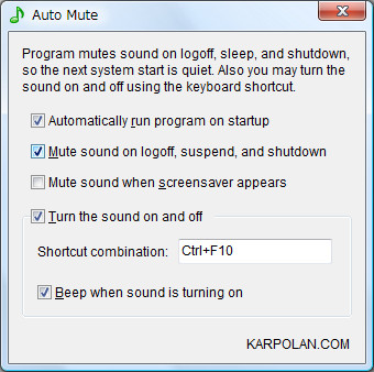 「Auto Mute」v2.5