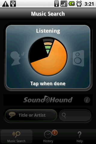 「Midomi SoundHound」