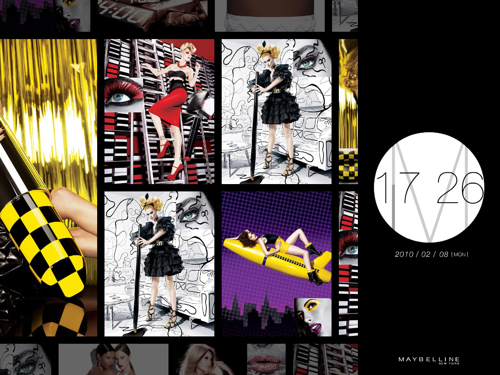 「メイベリン ニューヨーク 人気モデル スクリーンセーバー」