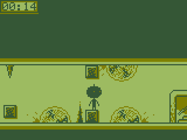 回転する刃物が上下にあるなど難易度が非常に高い場所も