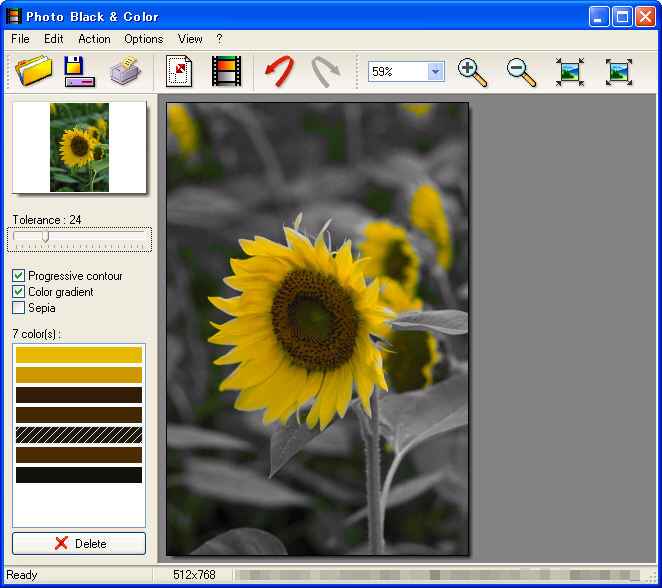 「Photo Black & Color」v1.0