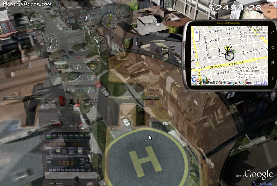 “T”マークに近づいたらヘリポートを探そう