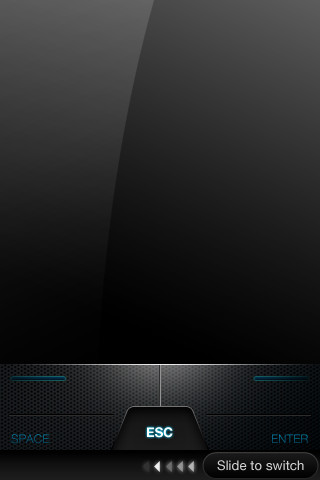 「AIWI free」のタッチパッド画面