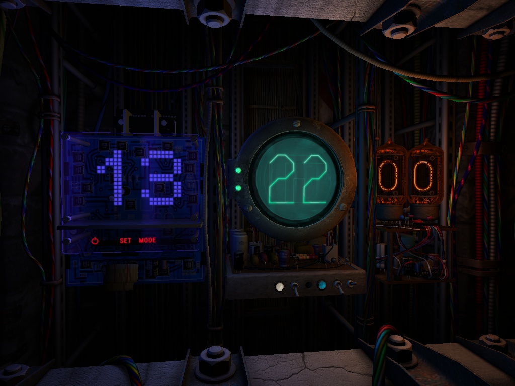 「Digital Clock 3D Screensaver」v1.0