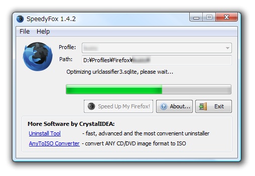 「SpeedyFox」v1.4.2