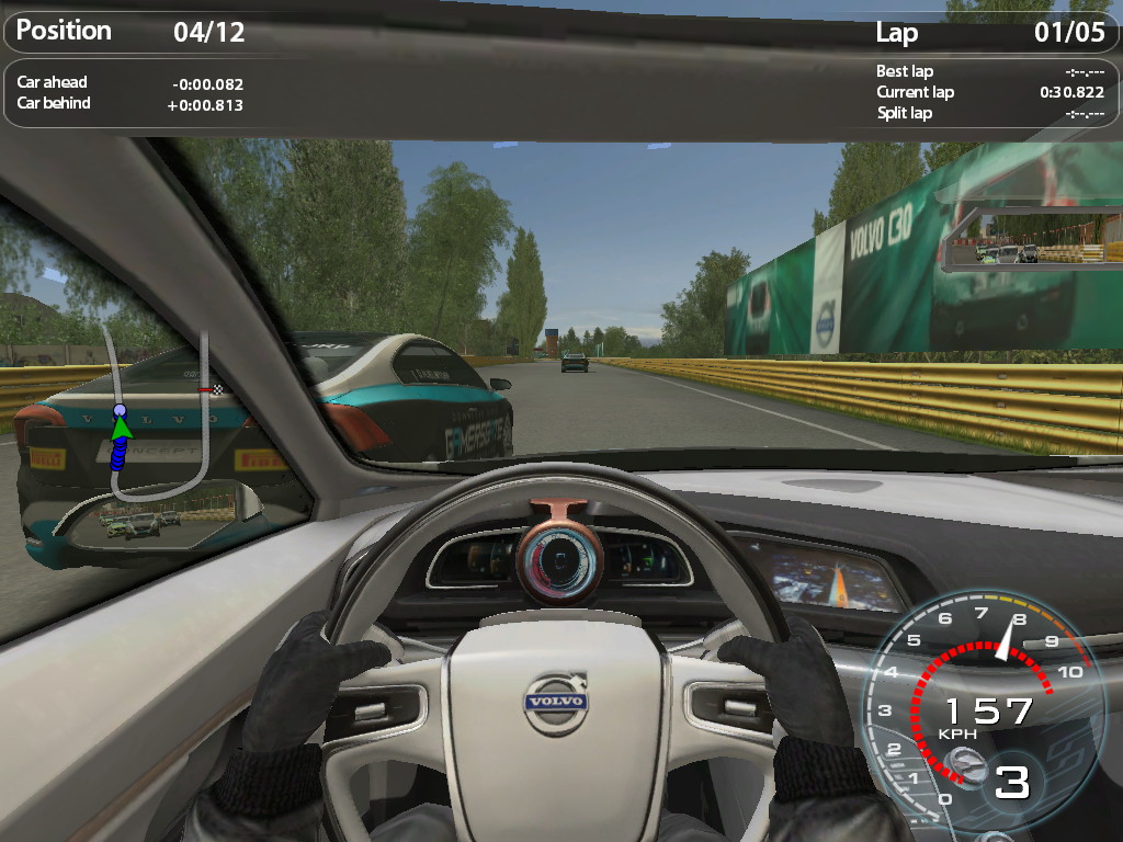 ボルボの名車でドライブできるのが魅力のリアル系レースゲーム