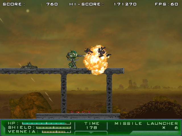 敵に密接して攻撃すると自動的に威力の高い近接戦闘用の“パイルバンカー”を出す