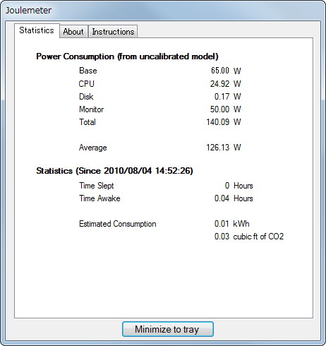「Joulemeter」v1.0 Alpha