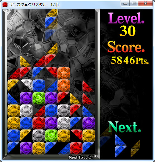 ブロックの色が増えると格段に難易度が上昇する