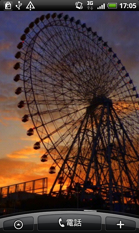 すぐに壁紙として設定できる