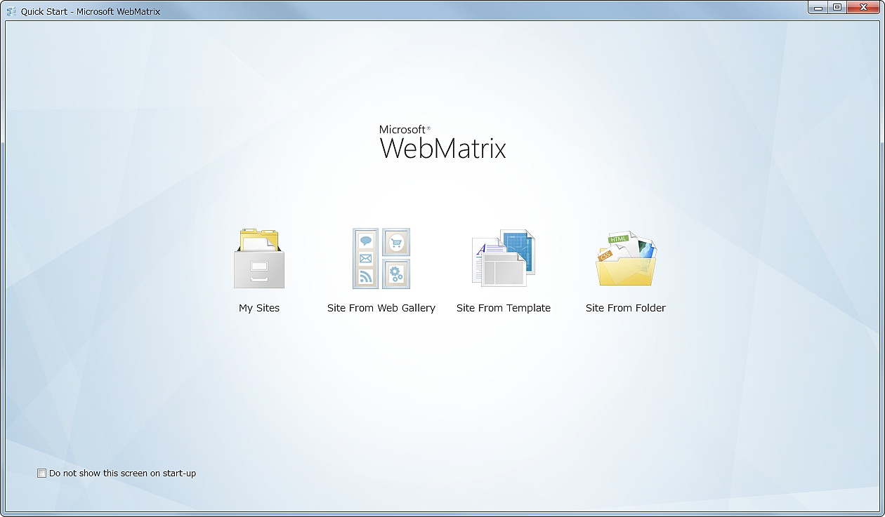 「WebMatrix」Beta 2