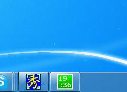 デジタル時計を表示することも可能