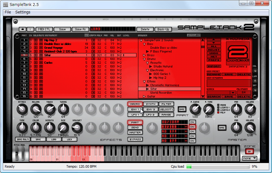 「SampleTank FREE」v2.5.5 (OJ14)